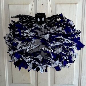 Jack Skellington Cloth Pumpkin Wreath